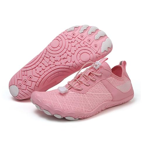 KANLVU Tai Chi Schuhe Bequeme Barfußschuhe Für Frauen Kung Fu Kampfsport Grounding Mit Flexibler Sohle, Atmungsaktivem Obermaterial(Pink,44 EU) von KANLVU