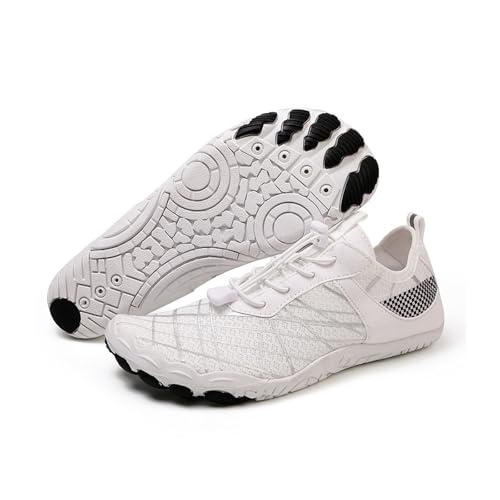 KANLVU Tai Chi Schuhe Bequeme Barfußschuhe Für Frauen Kung Fu Kampfsport Grounding Mit Flexibler Sohle, Atmungsaktivem Obermaterial(Weiß,39 EU) von KANLVU