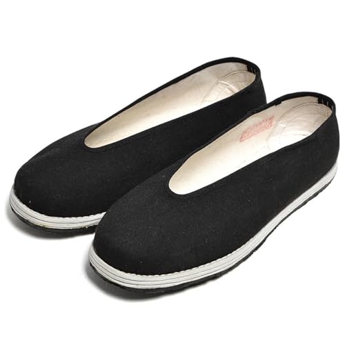 KANLVU Tai Chi Schuhe Für Männer Und Frauen Runde öFfnung Kung Fu-Kampfsportschuhe Flexibles Design, Lässige Einzelschuhe Für Wushu, Karate Und Den Alltag(38 EU) von KANLVU