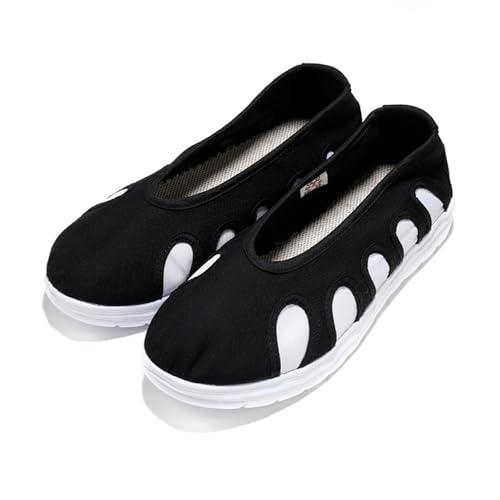 KANLVU Tai Chi Schuhe Leichte Kung Fu-Kampfsportschuhe Für Männer Und Frauen Mit Rutschfester Sohle Und Strapazierfähigem Baumwoll-Obermaterial Taoistische Schuhe(44 EU) von KANLVU