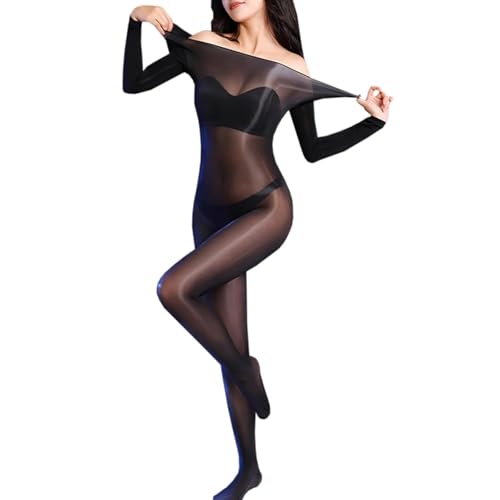 KANYULOVE Damen Bodystocking GläNzend Strumpfhose Bodysuit Nylon GanzköRper Strumpfhosen KANYULOVE Damen Bodystocking GläNzend Strumpfhose Bodysuit Nylon GanzköRper Strumpfhosen von KANYULOVE
