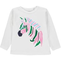 KANZ Girls Langarmshirt, bright white/white von KANZ