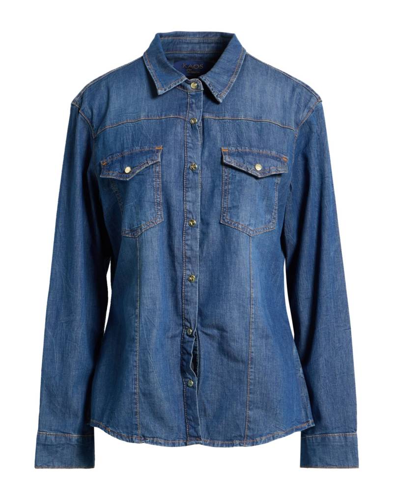 KAOS JEANS Jeanshemd Damen Blau KAOS JEANS Jeanshemd Damen Blau von KAOS JEANS