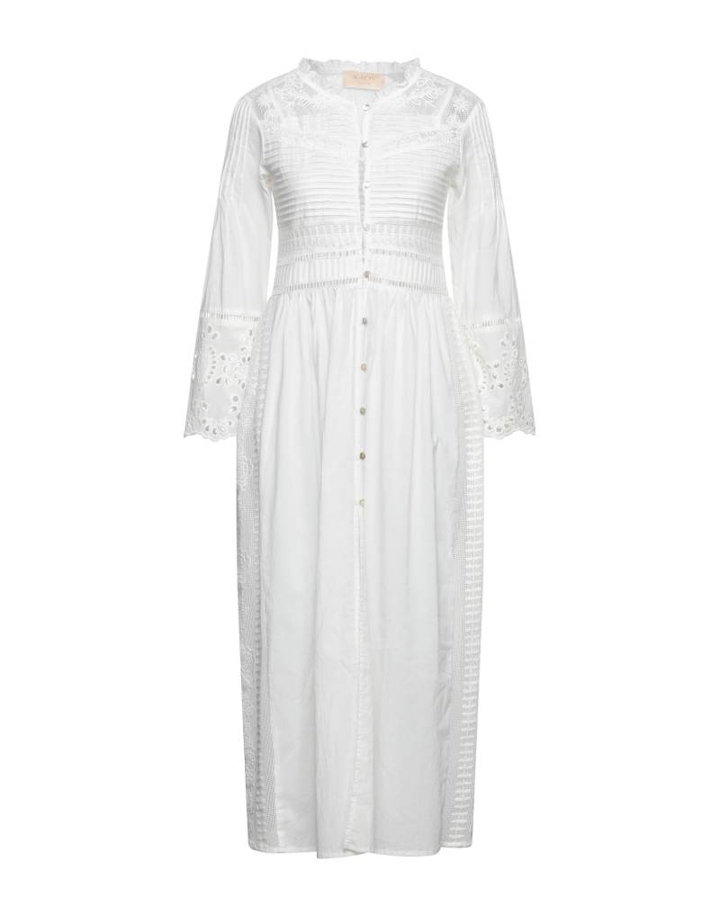 KAOS JEANS Midi-kleid Damen Weiß von KAOS JEANS