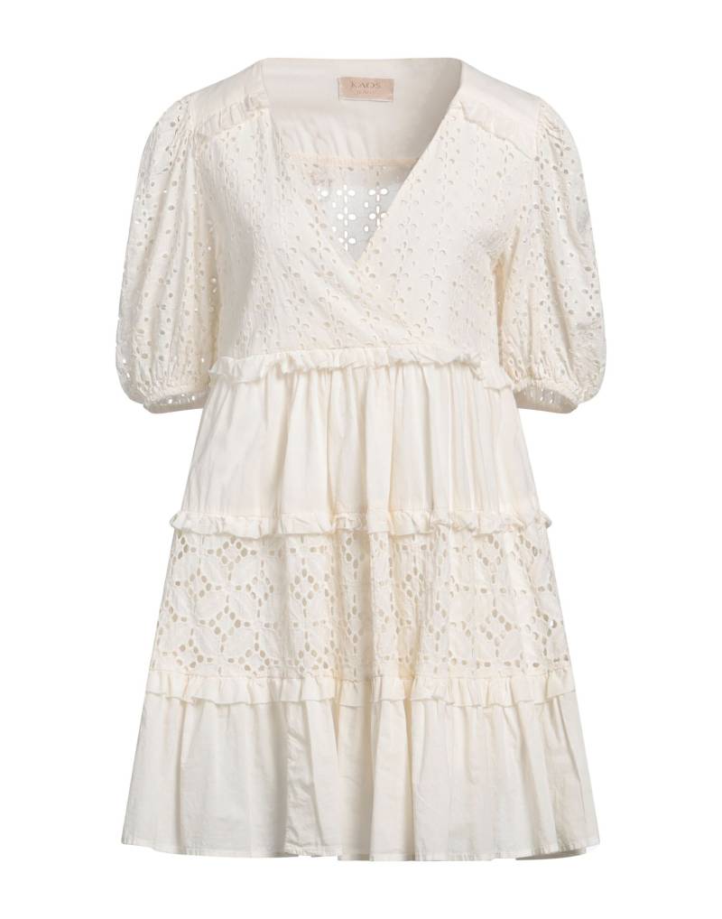 KAOS JEANS Mini-kleid Damen Elfenbein von KAOS JEANS