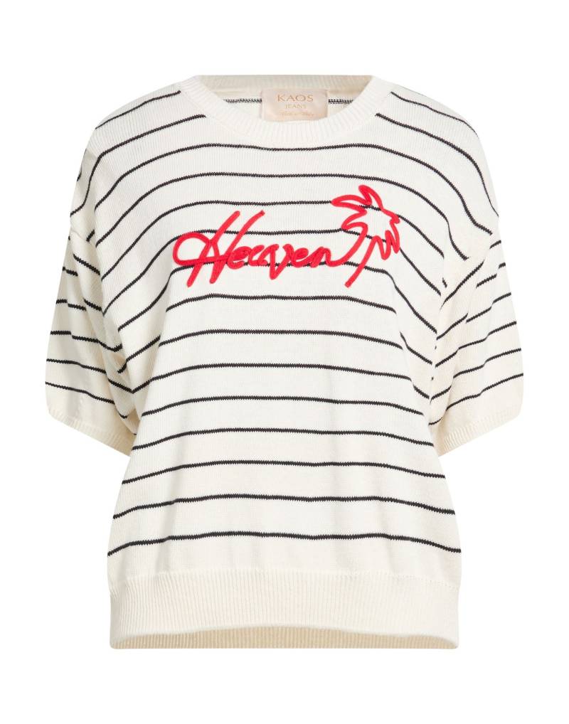 KAOS JEANS Pullover Damen Elfenbein von KAOS JEANS