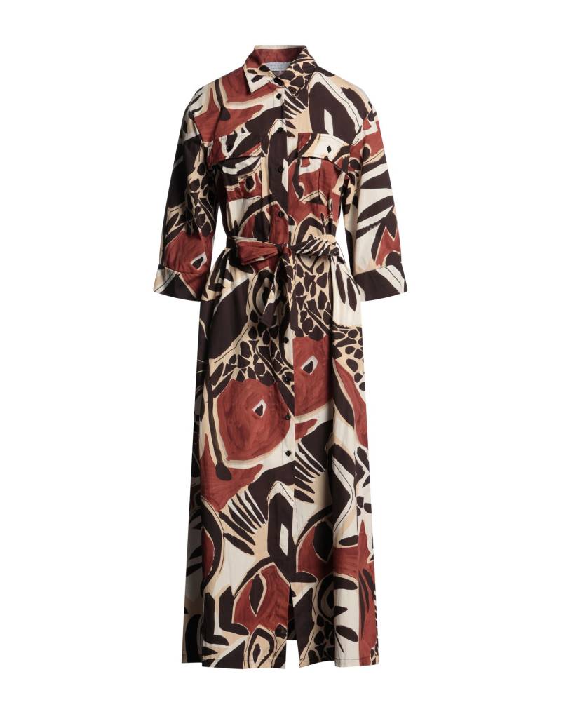 KAOS Maxi-kleid Damen Schokobraun von KAOS