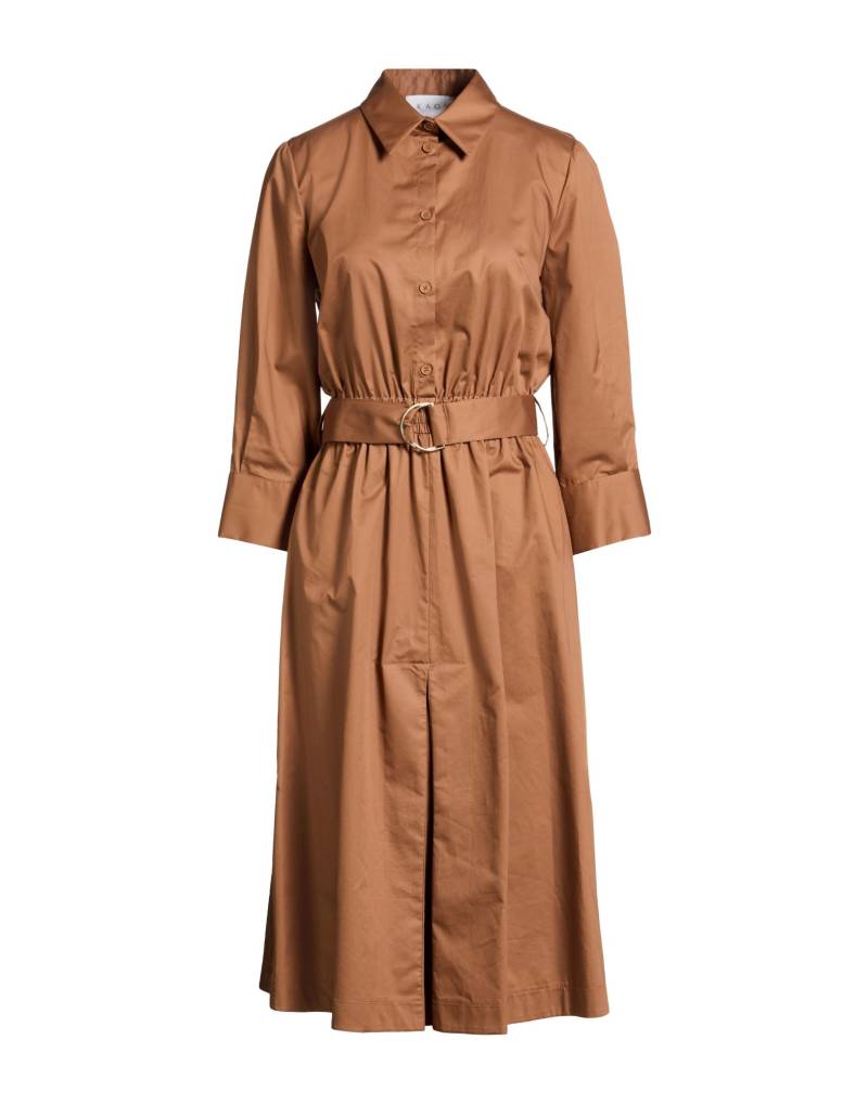 KAOS Midi-kleid Damen Braun von KAOS