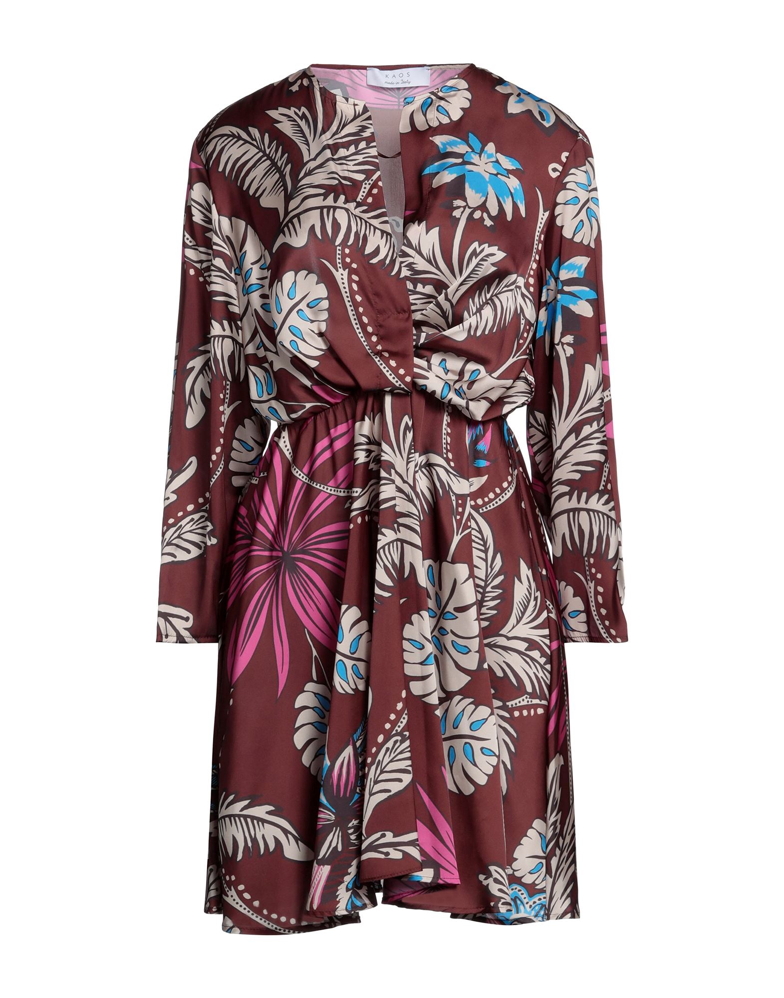 KAOS Mini-kleid Damen Schokobraun KAOS Mini-kleid Damen Schokobraun von KAOS