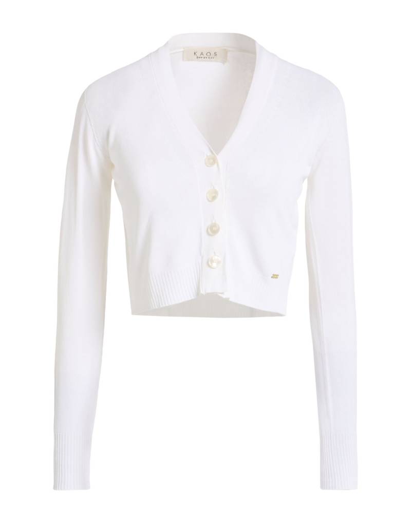 KAOS Strickjacke Damen Weiß von KAOS