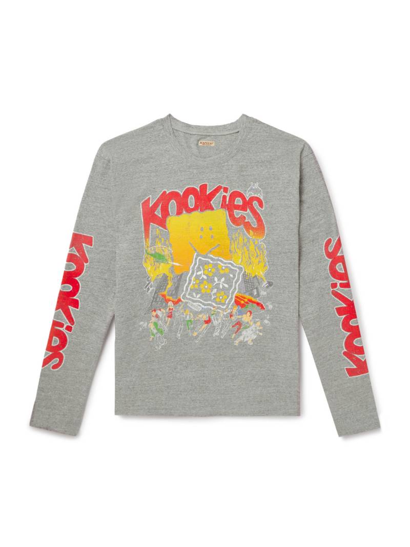 KAPITAL - Buster Peckish Bowy Printed Cotton-Jersey T-Shirt - Men - Gray - 4 von KAPITAL