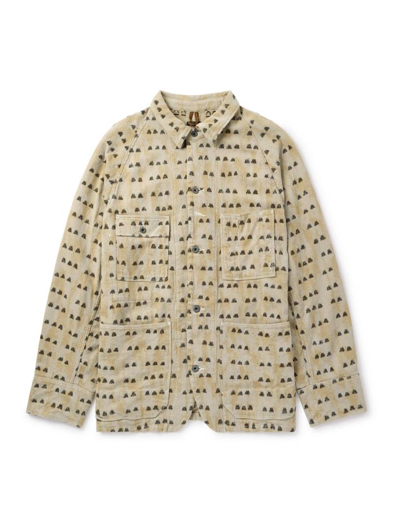 KAPITAL - Cotton-Jacquard Overshirt - Men - Neutrals - 5 von KAPITAL