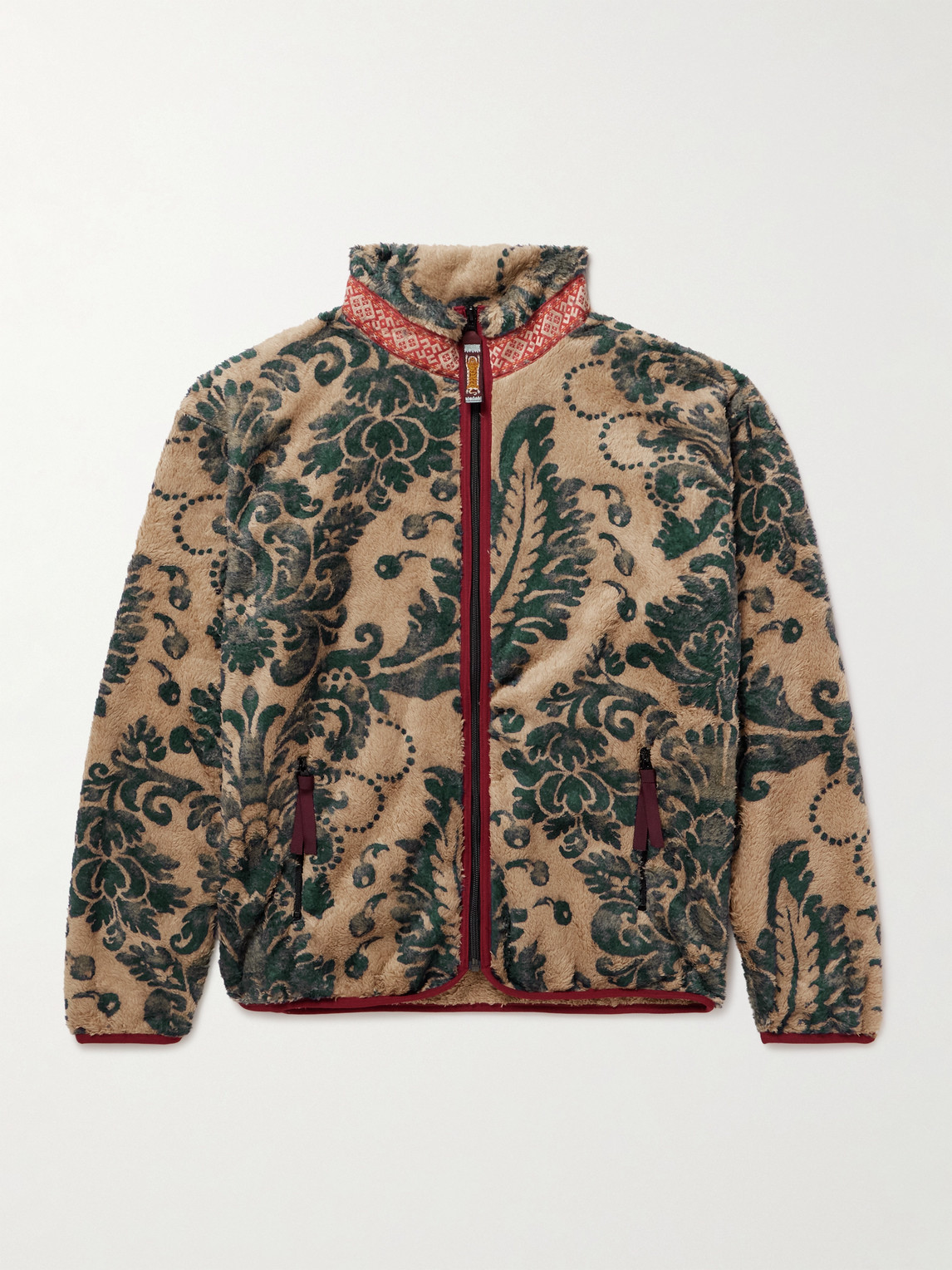KAPITAL - Damask Printed Fleece Jacket - Men - Neutrals - 2 von KAPITAL