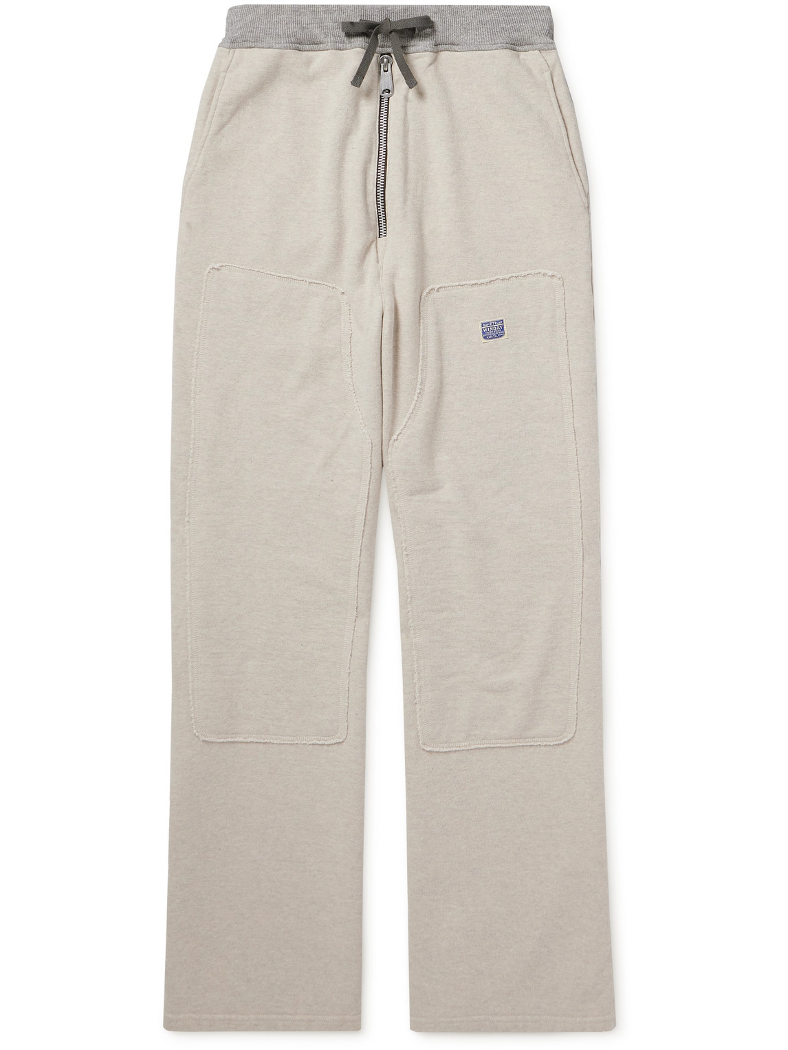 KAPITAL - Flared Cotton-Jersey Sweatpants - Men - Neutrals - 4 von KAPITAL