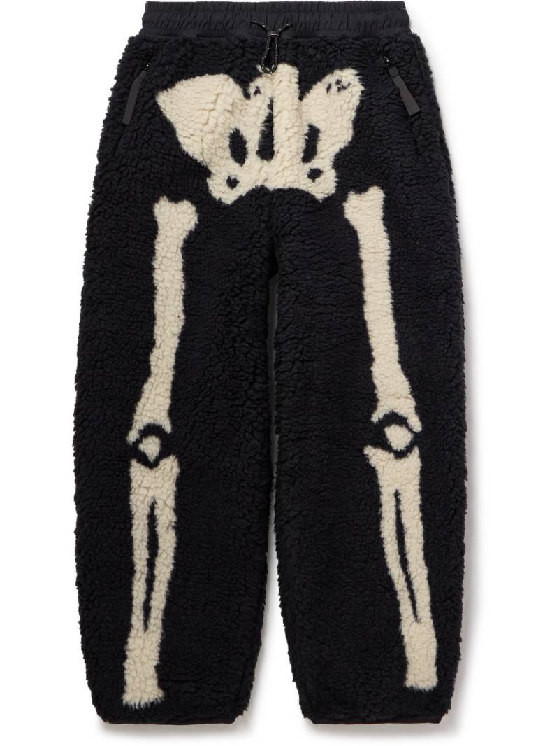 KAPITAL - Fleece-Jacquard Sweatpants - Men - Black - 3 von KAPITAL