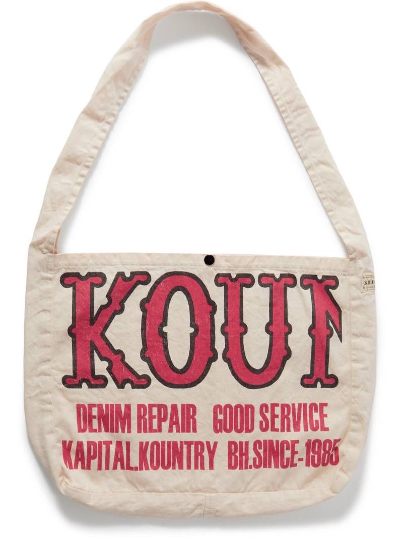 KAPITAL - Kountry Factory Printed Cotton-Twill Tote Bag - Men - Neutrals von KAPITAL