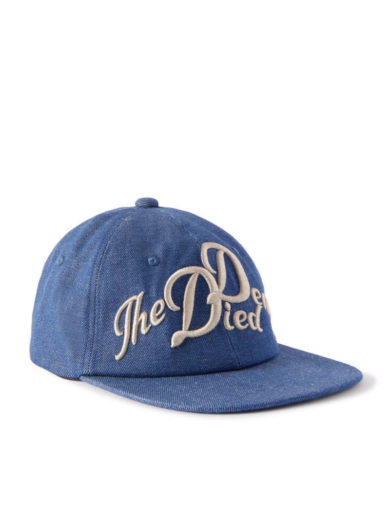 KAPITAL - Logo-Embroidered Cotton-Twill Baseball Cap - Men - Blue von KAPITAL