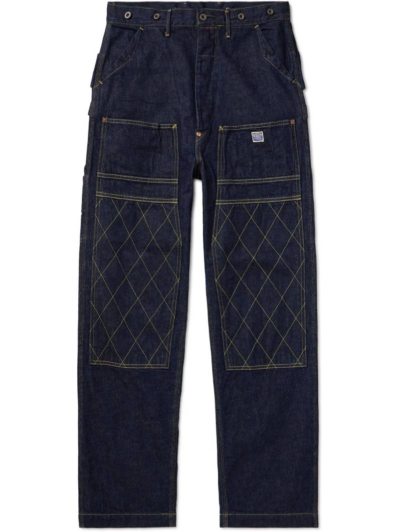 KAPITAL - Lumber Straight-Leg Panelled Jeans - Men - Blue - 3 von KAPITAL
