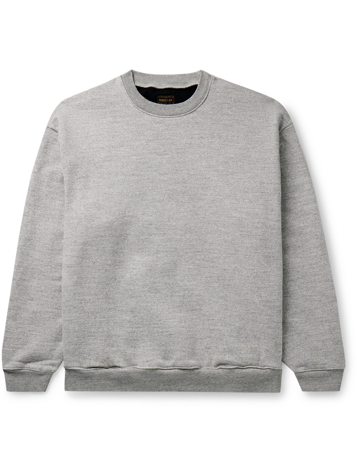 KAPITAL - Patchwork Cotton-Blend Jersey Sweatshirt - Men - Gray - 3 von KAPITAL