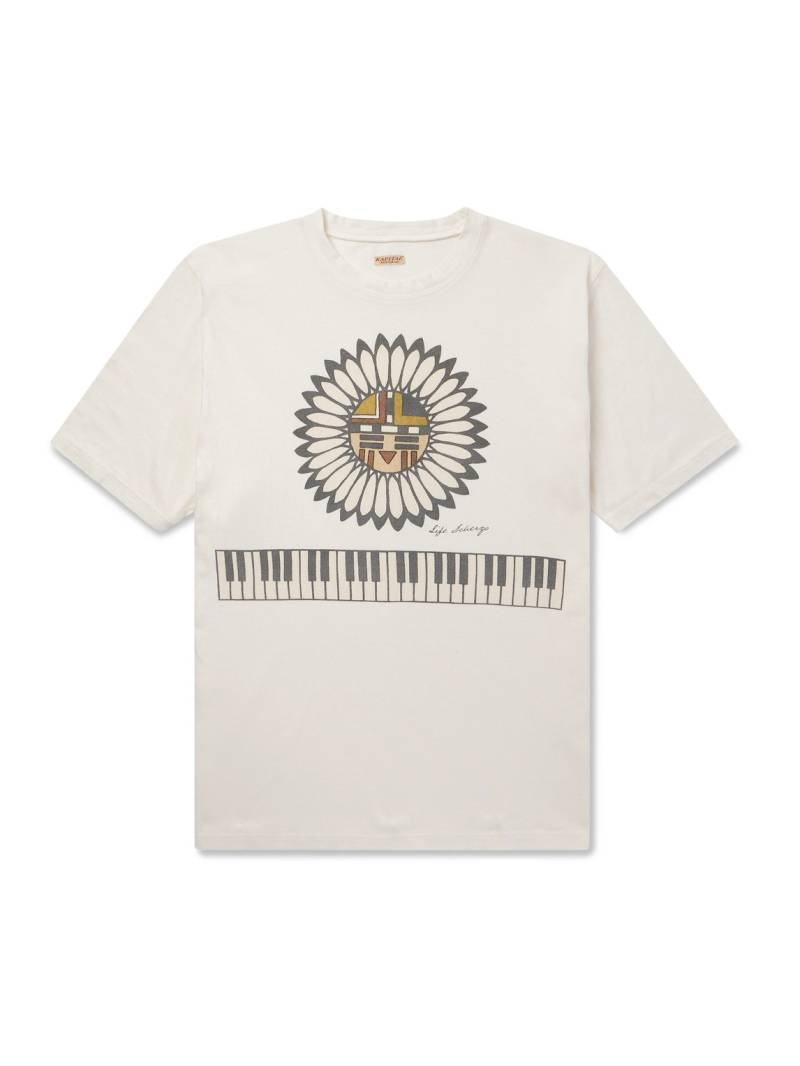 KAPITAL - Printed Cotton-Jersey T-Shirt - Men - Neutrals - M von KAPITAL