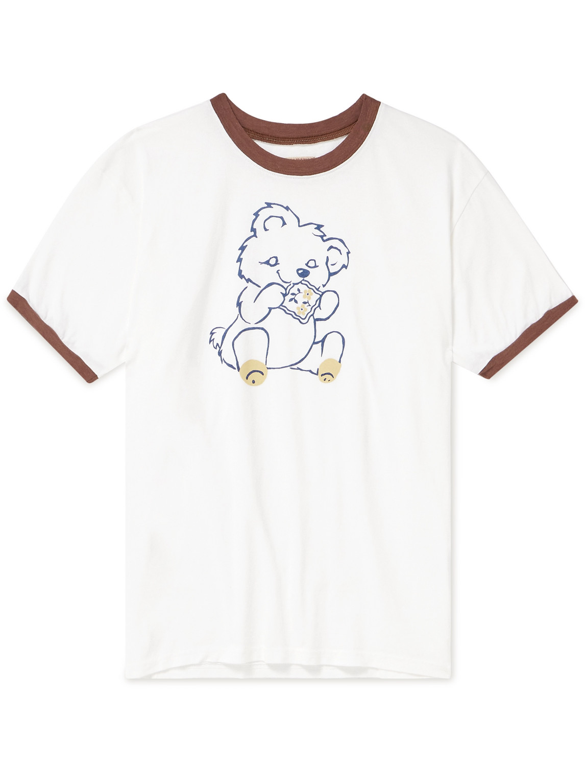 KAPITAL - Printed Cotton-Jersey T-Shirt - Men - White - 4 von KAPITAL
