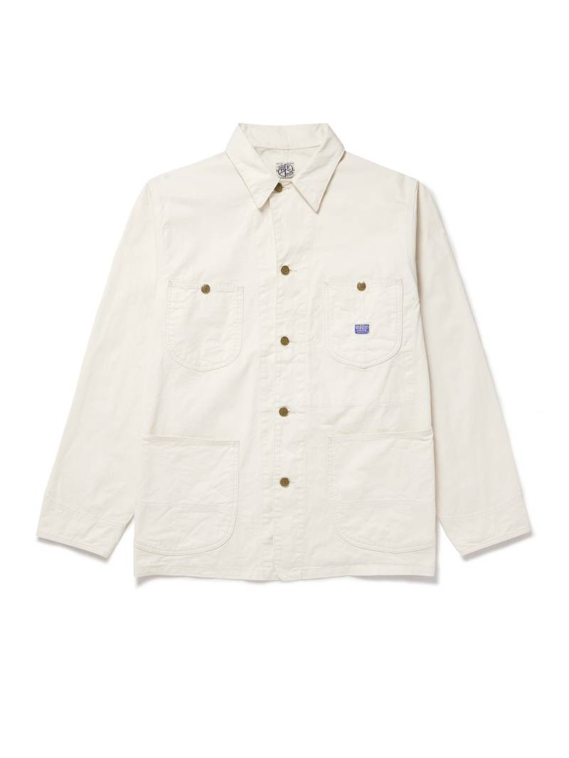 KAPITAL - Rough-Face Printed Cotton-Twill Overshirt - Men - Neutrals - 4 von KAPITAL