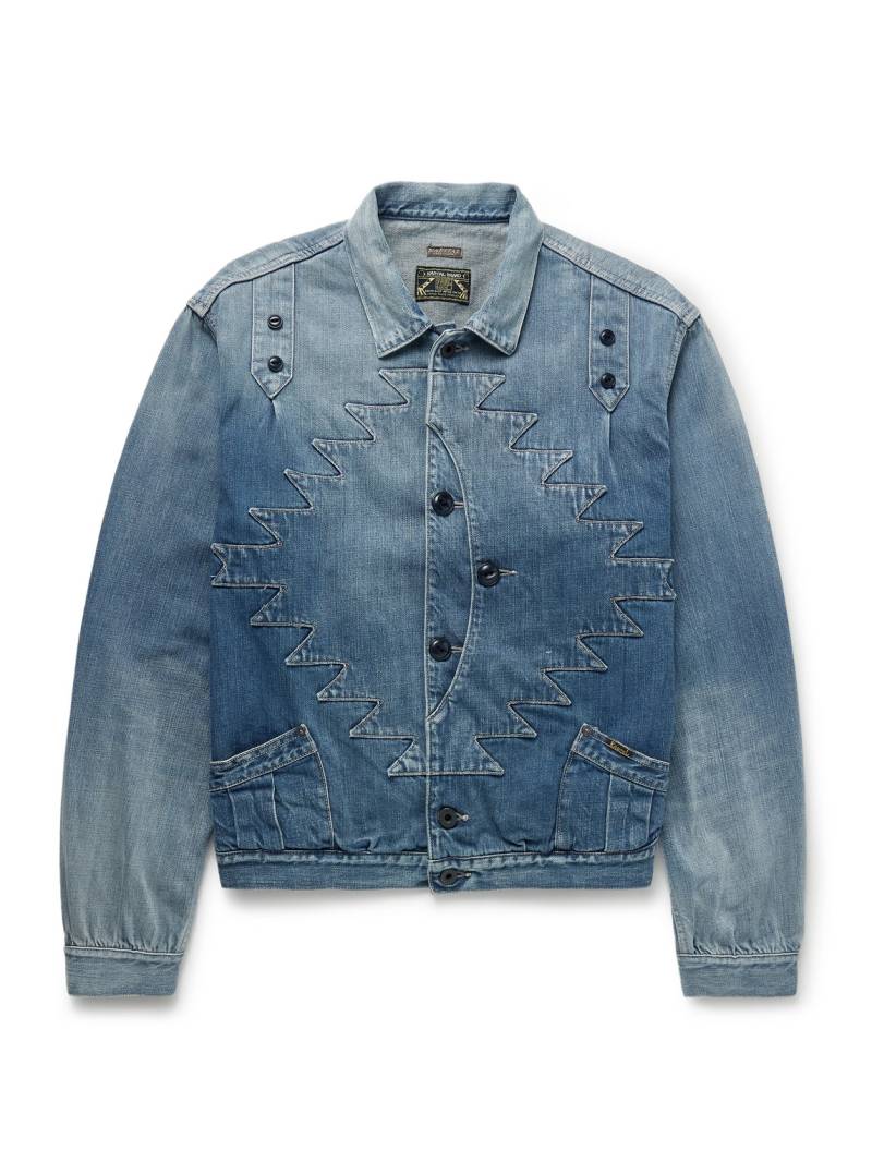 KAPITAL - Thunderbird Panelled Denim Blouson Jacket - Men - Blue - FR 42 von KAPITAL