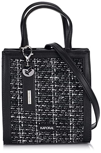 Kaporal Damen Flieder Tasche-Modell Lilas-Farbe: Black/White-Größe TU, Schwarz/Weiß von KAPORAL