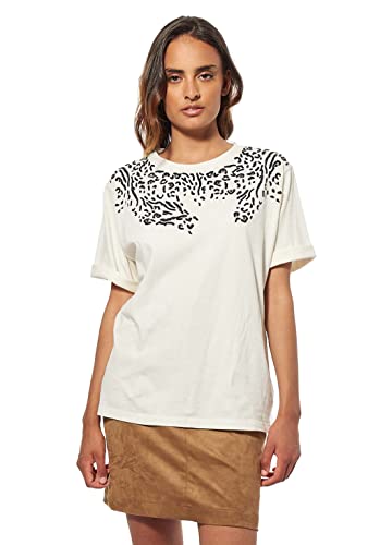 KAPORAL Damen T-Shirt Modell FREL-Farbe: Off White-Größe S, Offwhi, Small von KAPORAL