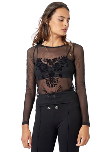 Kaporal Damen T-Shirt Modell Flap-Farbe: Schwarz-Größe XL, X-Large von KAPORAL