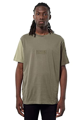 Kaporal Herren T-Shirt Modell Block-Farbe: Khaki-Größe L, kaki, L von KAPORAL