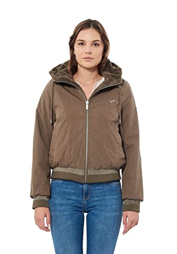 Kaporal Damen Damenjacke-Modell DIDA-Farbe Taupaki-Größe XS, TAUPAK Braun, 32 von KAPORAL