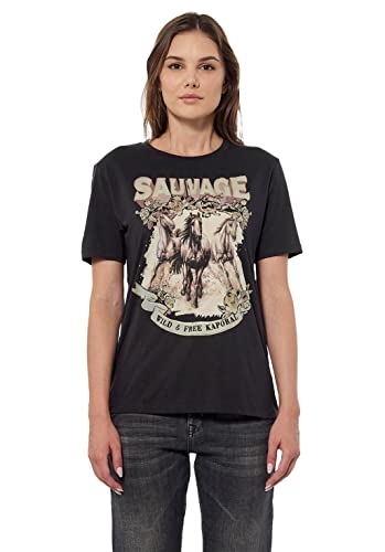 Kaporal Damen T-Shirt Modell FAGE-Farbe: Charcoal-Größe S, Charco, Small Kaporal Damen T-Shirt Modell FAGE-Farbe: Charcoal-Größe S, Charco, Small von KAPORAL