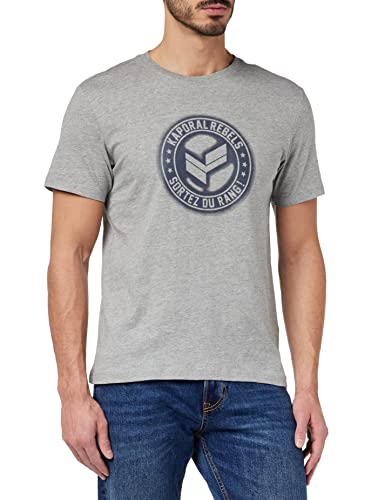 Kaporal Herren Cyrus T-Shirt, Medium Grey Mel, M von KAPORAL