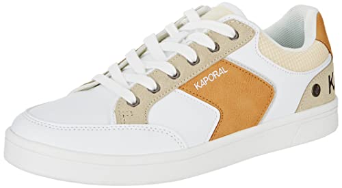 Kaporal Herren Draglow Sneaker, Weiß/Orange, 40 EU von KAPORAL