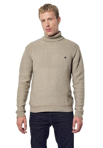 Kaporal Herren Herrenpullover-Modell SHAD-Farbe: Beige Größe M, Medium von KAPORAL