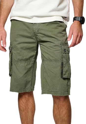 Kaporal Herren Nepal Klassische Shorts, kaki, 31W von KAPORAL