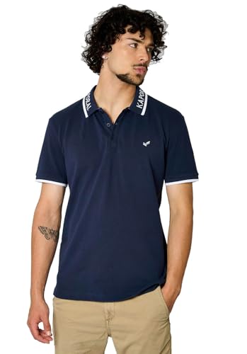Kaporal Herren Poloshirt, Regular Fit, kurzärmlig, Polokragen, Modell Regio, Navy, Größe S, Marineblau, S von KAPORAL