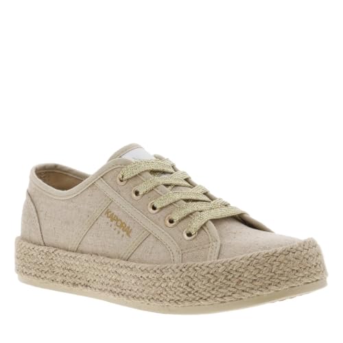 Kaporal - Tennisschuhe mit flacher Absätze, beige, 40 EU von KAPORAL