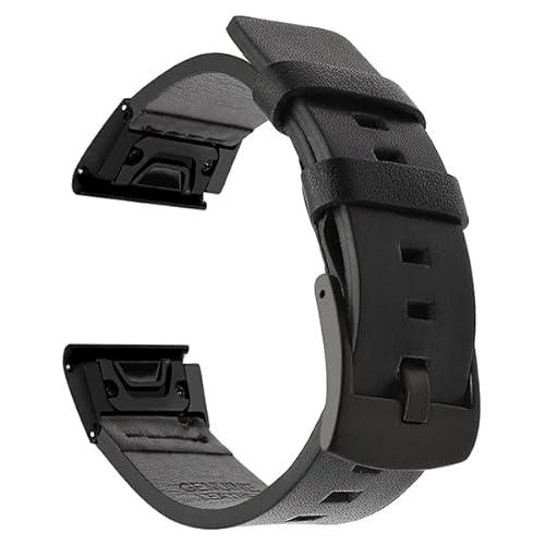 KAPPDE 20, 22, 26 mm, Leder-Smartwatch-Armband, schnelle Passform, für Garmin Fenix 7, 7X, 7S, 5S, 5, 5X Plus, 6S, 6, 6X Pro Smartwatch-Armband, 26mm Fenix 7X 3HR, Achat von KAPPDE