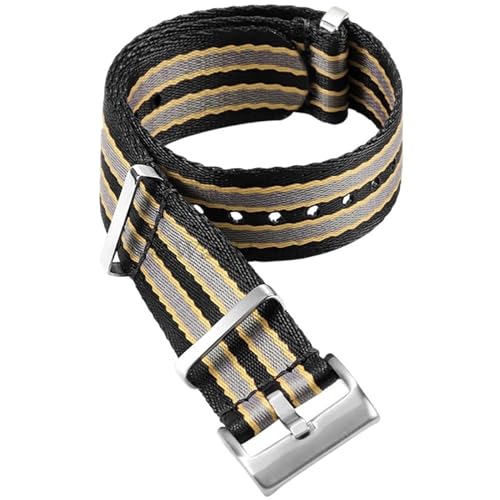 KAPPDE 20 mm hochdichtes Nylonband für Omega Seamaster 007 Armband für Rolex Military Watch Armband, 20 mm von KAPPDE