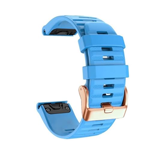 KAPPDE 26 20 22 mm Silikon-Uhrenarmband für Garmin Fenix 7X 7 7S 6X 6 6S Pro 5X 5 5SPlus 3HR Easy Fit Quick Release Wirstband Correa, 26mm Fenix 5X 5XPlus, Achat von KAPPDE