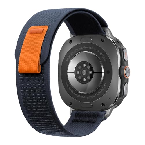 KAPPDE Armband für Samsung Galaxy Watch Ultra Strap 47mm Zubehör Sport Nylon Armband Trail Loop Correa Uhrenarmbänder(Midnight Blue) von KAPPDE