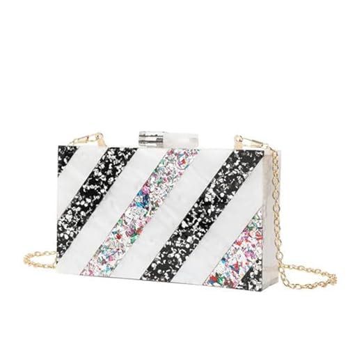 KAPPDE Damen Twill Acryl Taschen Party Bankett Clutch Taschen Handytaschen, bunt, Einheitsgröße von KAPPDE