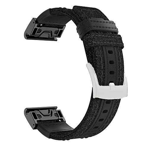 KAPPDE Geflochtenes Nylon-Uhrenarmband für Garmin Fenix 6X 6 Pro 5X 5 Plus 3HR Fenix 7 7X Armband, Schnellverschluss-Armband-Zubehör, 26mm Fenix 5X 6X 7X, Achat von KAPPDE