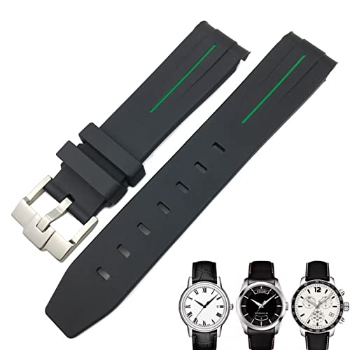 KAPPDE Gummi-Uhrenarmband für Tissot 1853 Lelocle PRC200 Rolex Submariner Hamilton Omega wasserdichtes Uhrenarmband, 19 mm / 20 mm, 20 mm, Achat von KAPPDE