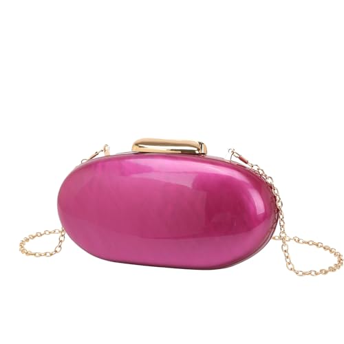 KAPPDE Handytasche, Perlmuster, Acryl, Clutch, Kettentasche, rosig, Einheitsgröße von KAPPDE