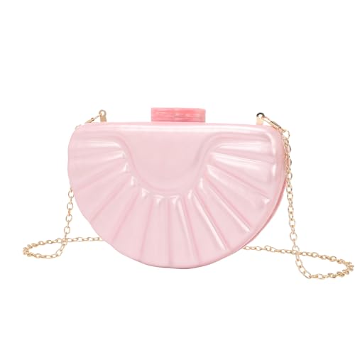 KAPPDE Modische Damen-Taschen, Acryl-Taschen, Kettenschultertaschen, Handytaschen, Pearl Pink, Einheitsgröße von KAPPDE