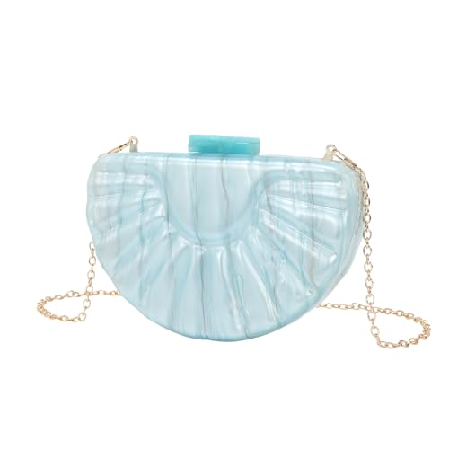 KAPPDE Modische Damen-Taschen, Acryl-Taschen, Kettenschultertaschen, Handytaschen, blau, Einheitsgröße von KAPPDE