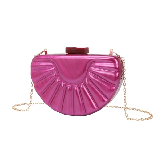 KAPPDE Modische Damen-Taschen, Acryl-Taschen, Kettenschultertaschen, Handytaschen, rosarot, Einheitsgröße von KAPPDE